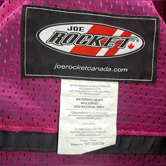 Joe Rocket Women's Motorcycle Jacket Pink Black Embellished Removable Liner XS - Picture 11 of 14